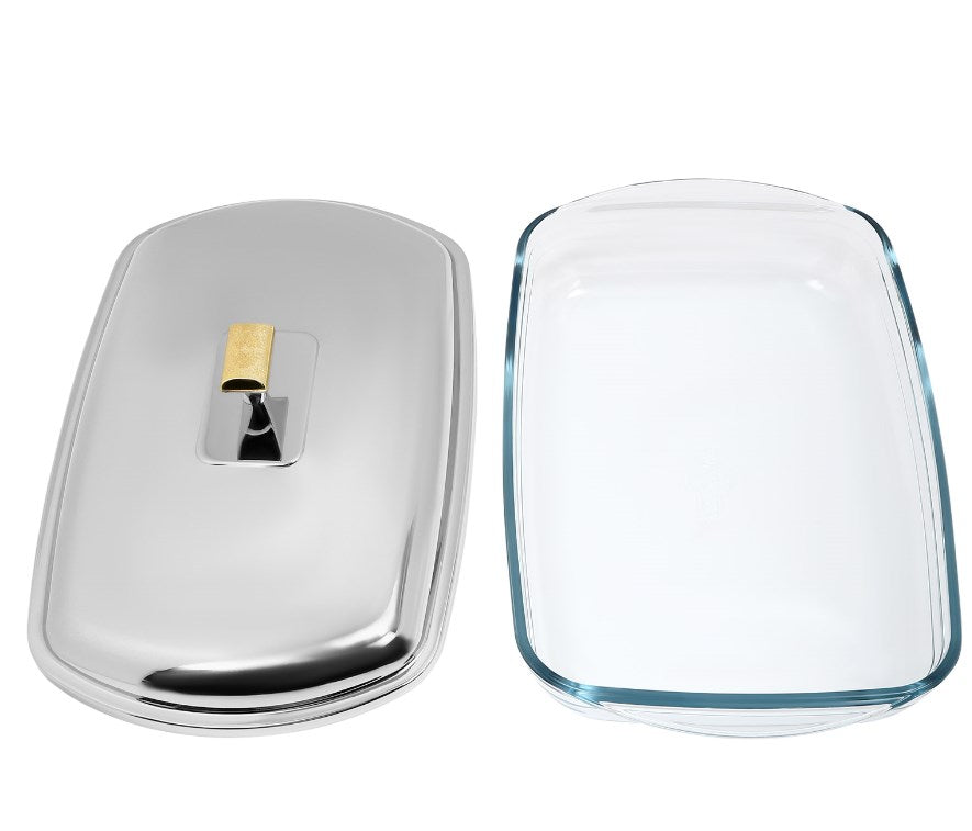 CNCEST Chafing Dish 2.2 Liter Speisewärmer Dishes Wärmebehälter für Haushalt