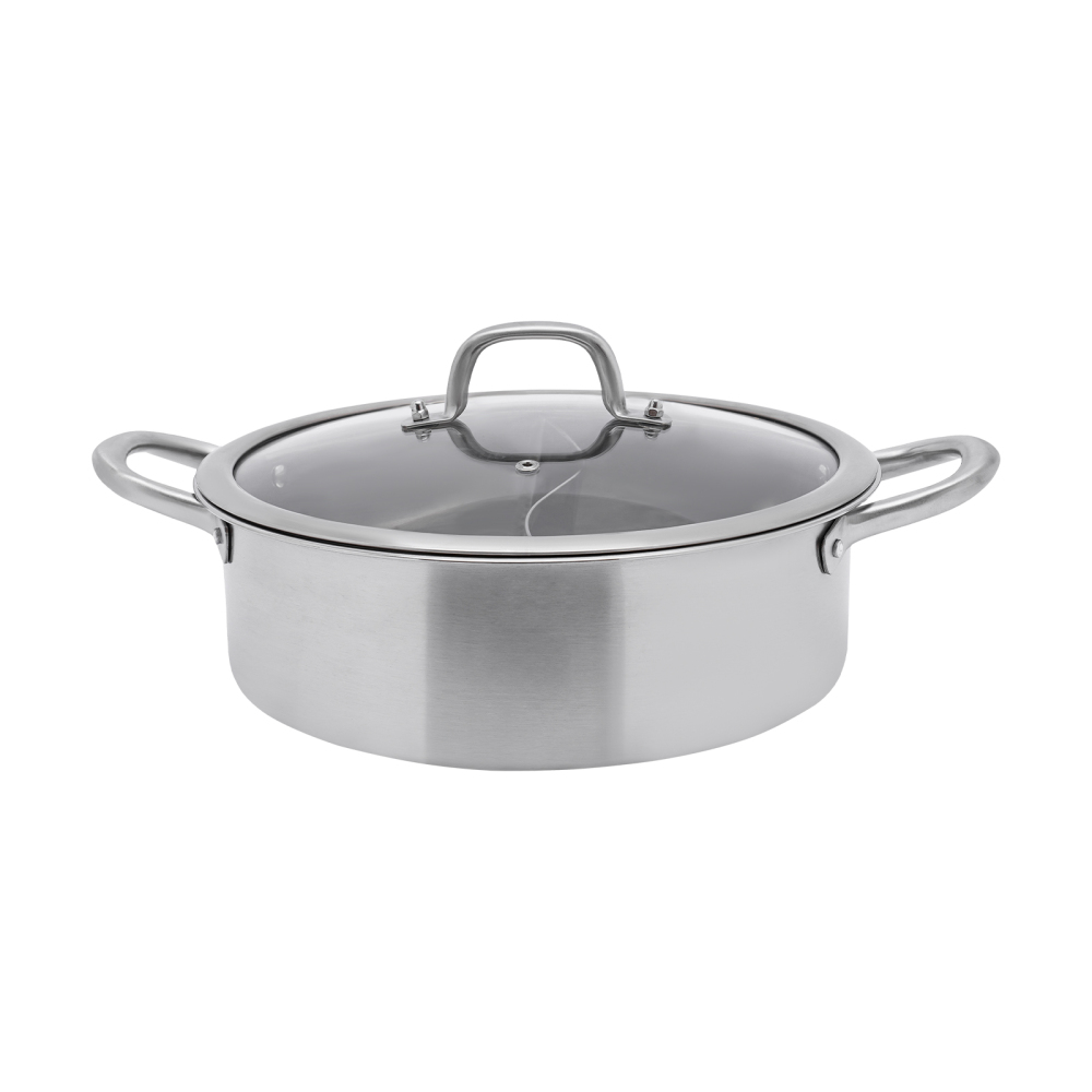 Trennwand und Deckel 304 Edelstahl Hot Pot Topf Induktion