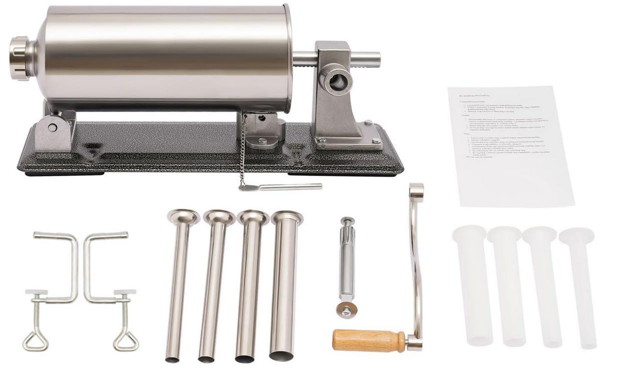 Edelstahl Wurstfüller Wurstfüllmaschine horizontale Küchen hausgemachtes Wurstfüllrohr in 8 Größen