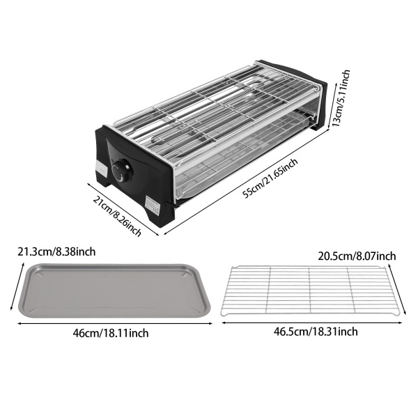 Elektrischer Tischgrill, Elektrogrill, Tischgrill für Garten, Balkon, Küche, Esszimmer Elektrischer Tischgrill, Elektrogrill, Tischgrill für Garten, Balkon, Küche, Esszimmer
