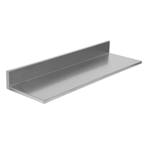 CNCEST Rostfreier Stahl Lagerregal 2PCS Wandmontiertes Lagerregal