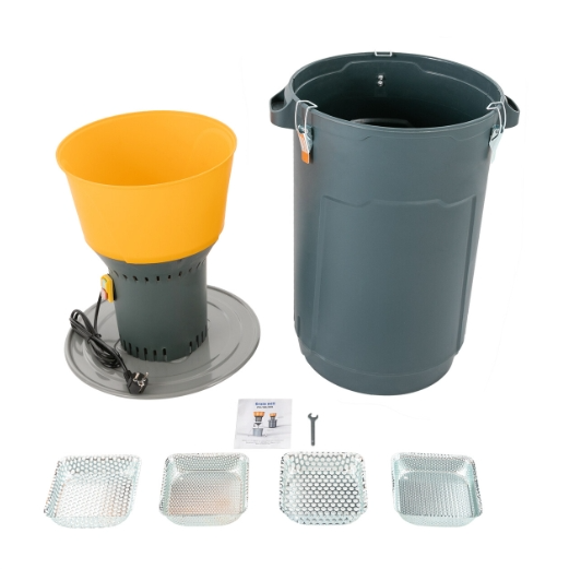 Elektrische Getreidemühle mit 60 L Eimer, Zerkleinerer für Getreide, Futtermittelherstellung, 1300 Watt Elektromotor