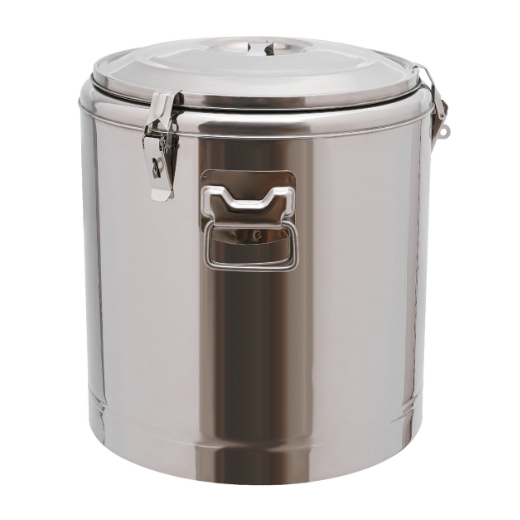 Edelstahl Nahrungsmittelwärmer, 40L Edelstahl Lebensmittel Warmer kalter Behälter Wärmer mit Deckel (40L)