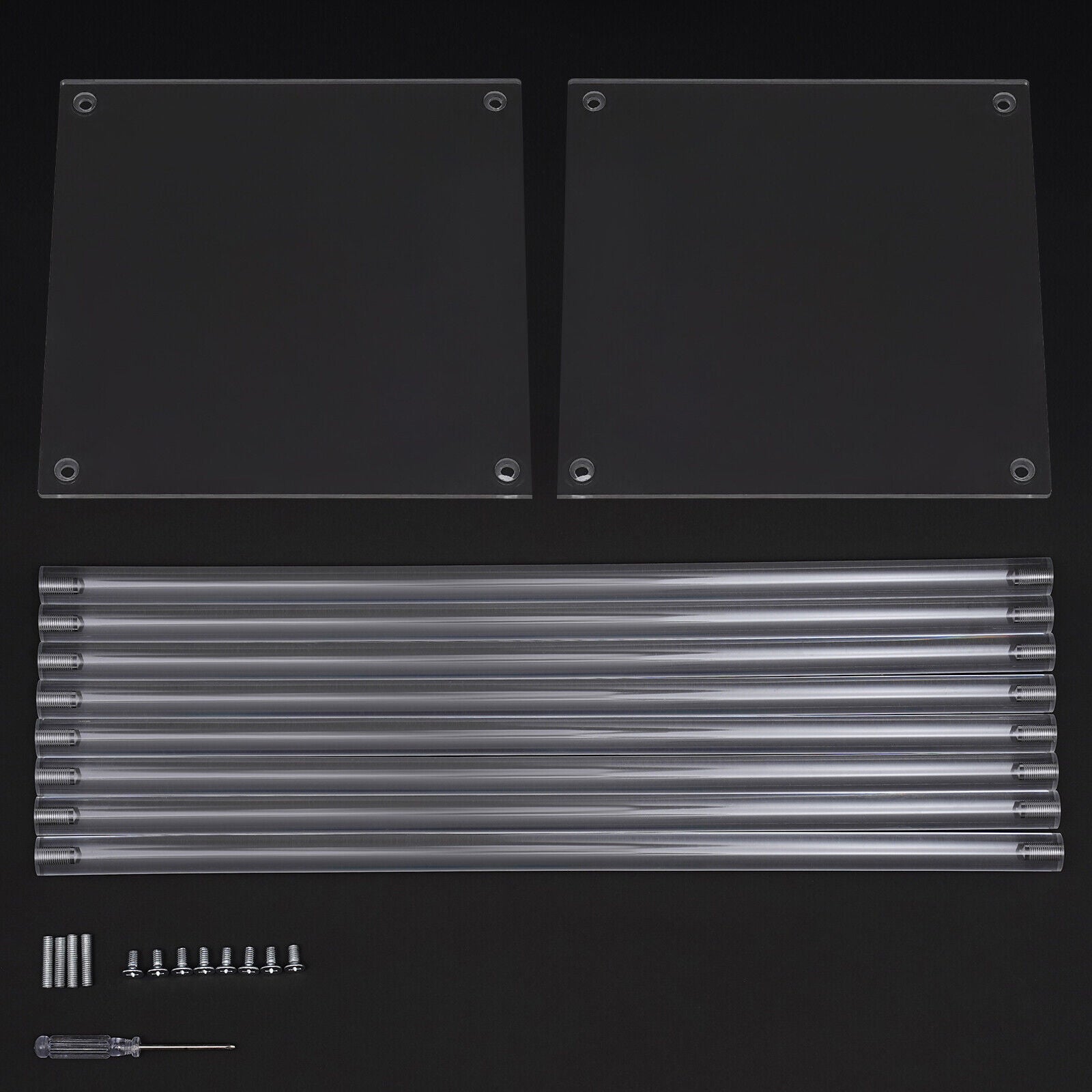 5 Stück Hochzeit Blumenständer aus Arcyl, 100cm Transparent Hochzeit Mittelstücke Säule