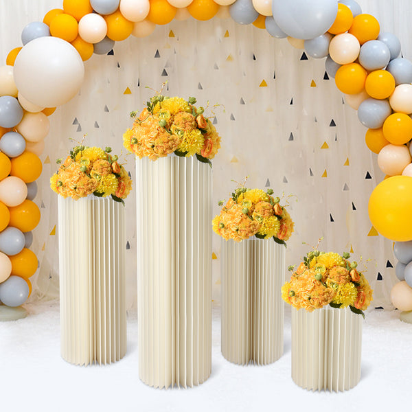 Paket von 4 Hochzeit Centrepieces, 40cm+60cm+80cm+100cm hoher Blumenständer, Centrepieces Ständer