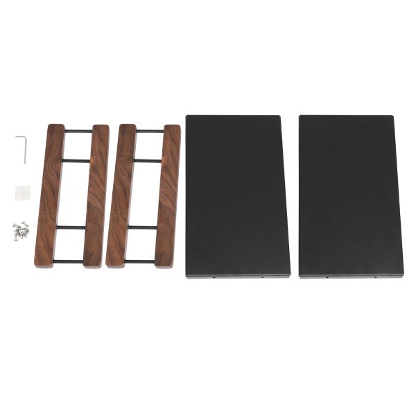 Make-up-Organizer für die Arbeitsplatte, 2-stufiger Badezimmer-Organizer, Kosmetik-Organizer – Walnussholz Schwarz Make-up-Organizer für die Arbeitsplatte, 2-stufiger Badezimmer-Organizer, Kosmetik-Organizer – Walnussholz Schwarz
