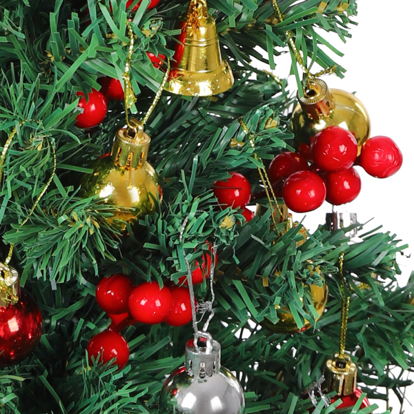 Künstlicher Mini-Weihnachtsbaum, 60 cm, kleiner Weihnachtsbaum, Weihnachtsbaumdekoration
