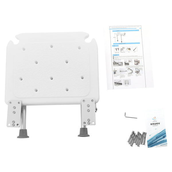 Klappbarer Duschsitz für Wandhalterung, Badestuhl Duschhocker für ältere, schwangere Frauen, maximale Belastung 100 kg