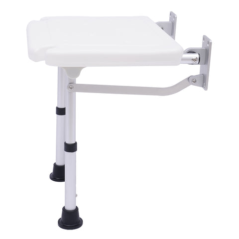 Duschklappsitz Für Wandmontage, Klappbarer Duschsitz Für ältere Menschen, Schwangere, Maximale Belastung 100 Kg