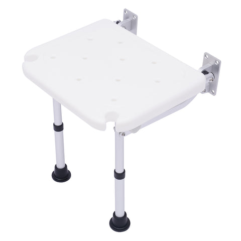 Duschklappsitz Für Wandmontage, Klappbarer Duschsitz Für ältere Menschen, Schwangere, Maximale Belastung 100 Kg