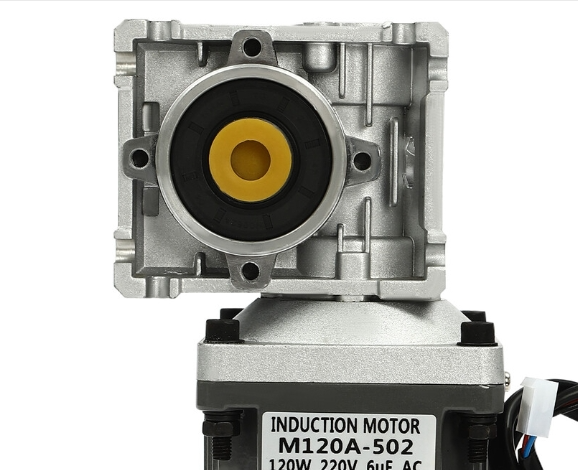 Getriebemotor 220V 120W Drehzahlminderer 1350r/min Einphasen Asynchron Getriebemotor Verzögerung einstellbar Geschwindigkeit 1: 80(80K)