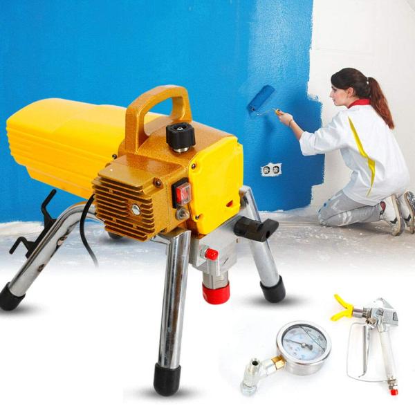 Airless Farbspritzgerät -1.5KW Farbspritzsystem Hochdruck Spritzgerät Lackierpistole 2800ml/min