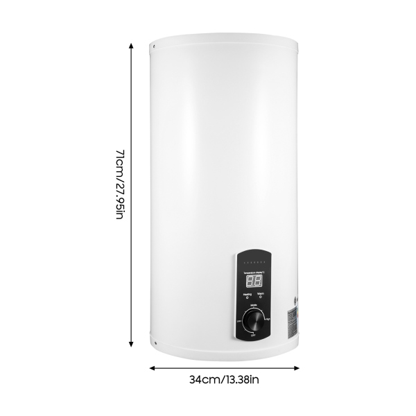 50L/80/100/120L 2KW 220V Elektroboiler Elektrospeicher Warmwasserbreiter mit Handbrause