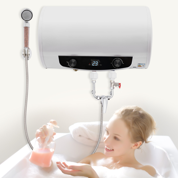 50L/70L 220V 2KW 30-75 ° C Elektroboiler Elektrospeicher Warmwasserbreiter mit Handbrause