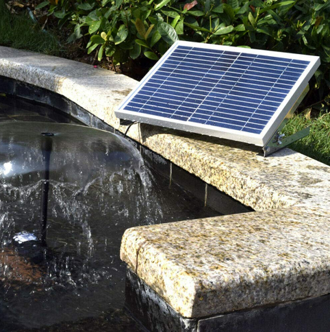 10W Solar Teichpumpe Brunnenpumpe Springbrunnen Gartenbrunnen Wasserspiel Fontäne