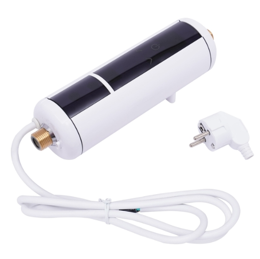 Elektrische Durchlauferhitzer,LED-Anzeige Mini Instant-Warmwasserbereiter 3500 W,Einstellbare Temperatur Tankless-Warmwasserbereiter