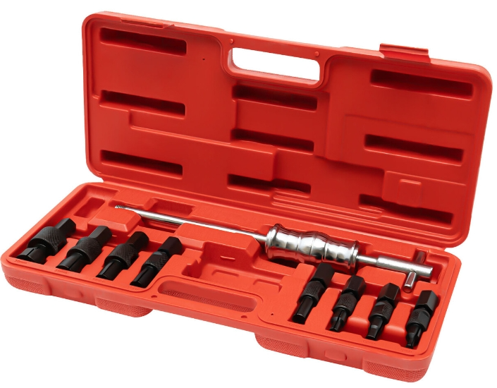 9 tlg Innenlagerabzieherset Innenabzieher, Kugellagerabzieher mit Gleithammer
