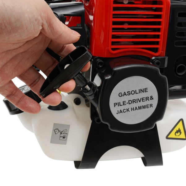 32.7cc gasbetriebener Pfostenfahrer Benzinstapel 2-Takt-Motor Einzelzylinder