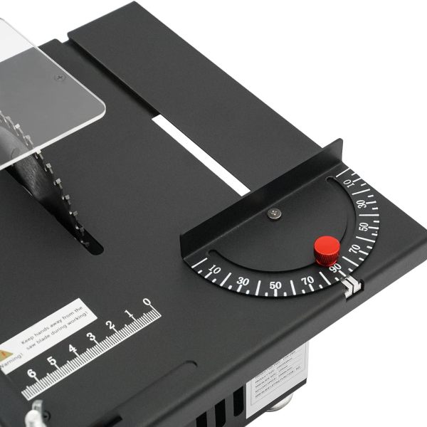 CNCEST Mini Tischkreissäge200W 10000 U/min 0-90° Multifunktionale Holzbearbeitung DIY