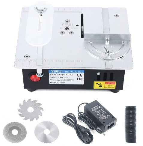 CNCEST 96 Watt Tischkreissäge Mini Table Saw Mobile Tischsäge Kreissäge Säge Holzbearbeitung