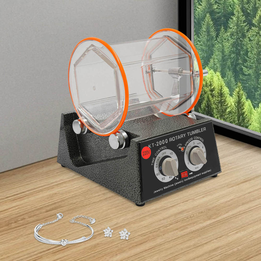 CNCEST Poliertrommel Poliermaschine Schmuck polieren 5KG
