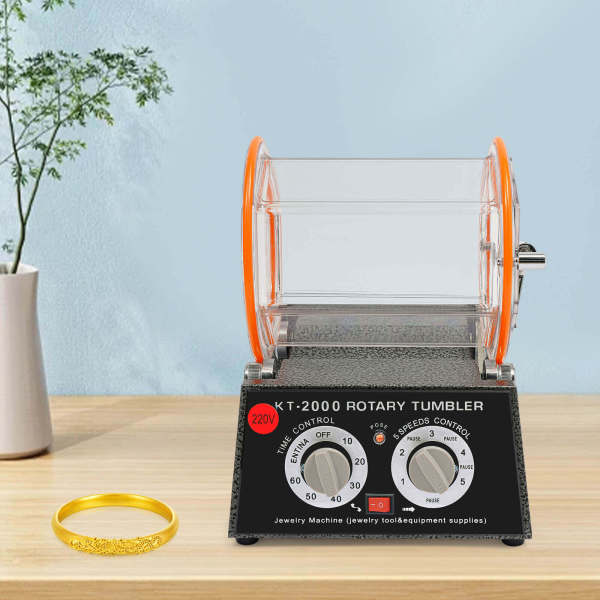 CNCEST Poliertrommel Poliermaschine Schmuck polieren 5KG