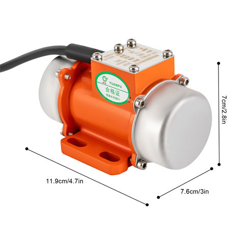 30W 12V Vibrationsmotor 4000U/min Rüttelmotor Asynchronous 3-Phase VibratorMotor