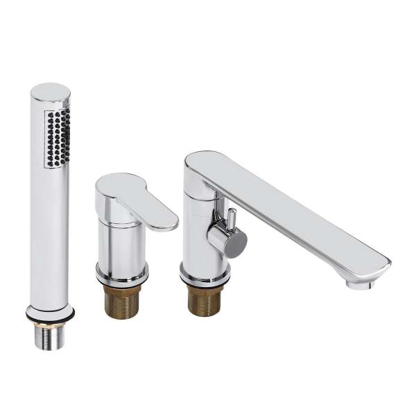 Mischbatterie für die Badewanne, Badewannenarmatur, Badewannenarmatur mit Handbrause