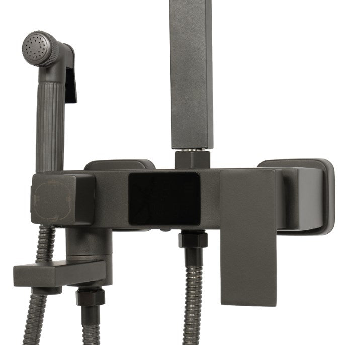 CNCEST Badezimmer Duschsystem Duscharmatur Duschset Regendusche Regenbrausegarnitur