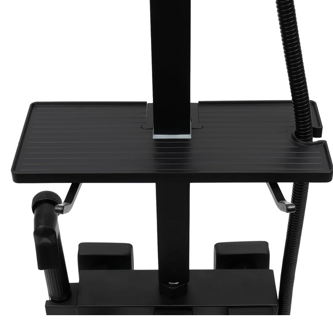 Schwarz Duschsystem Regendusche Set, Duschset Einstellbare Höhe, Keramik Ventilkern