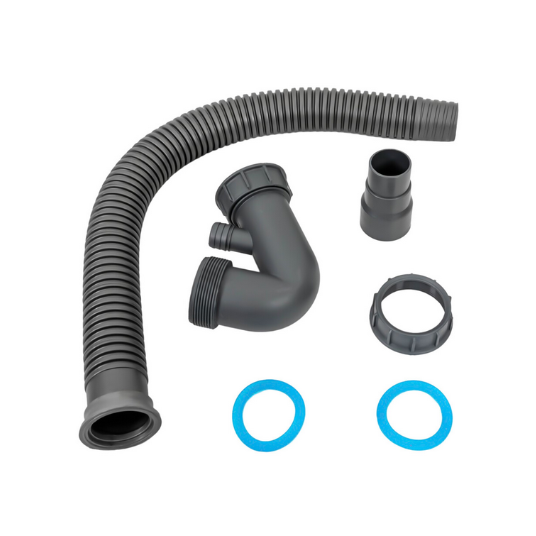 Küchenspüle Edelstahl Spüle Spülbecken Mattschwarze Mit Abtropffläche+Seifenspender+Rohr+Geräuscharmer Schutz