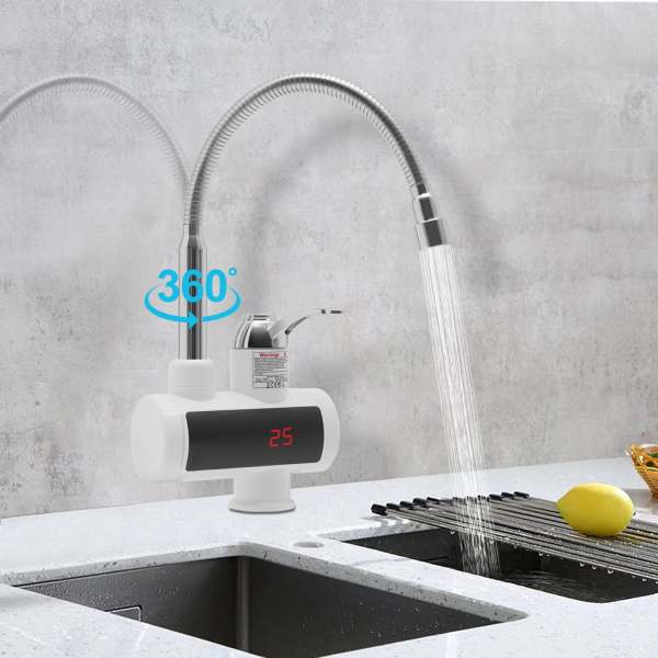 220V elektrischer Wasserhahn Schnelle elektrische Warmwasserbereiter Küche Heizung Hahn für Küche, Badezimmer, Schlafzimmer