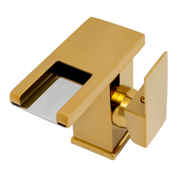 LED-Badewannenarmatur, 3-Farben-LED-Lichtarmatur, Wasserfall-Armatur, Intelligente Sicherheit, 0-80℃, 12,5*12,5*6 cm, Gold LED-Badewannenarmatur, 3-Farben-LED-Lichtarmatur, Wasserfall-Armatur, Intelligente Sicherheit, 0-80℃, 12,5*12,5*6 cm, Gold