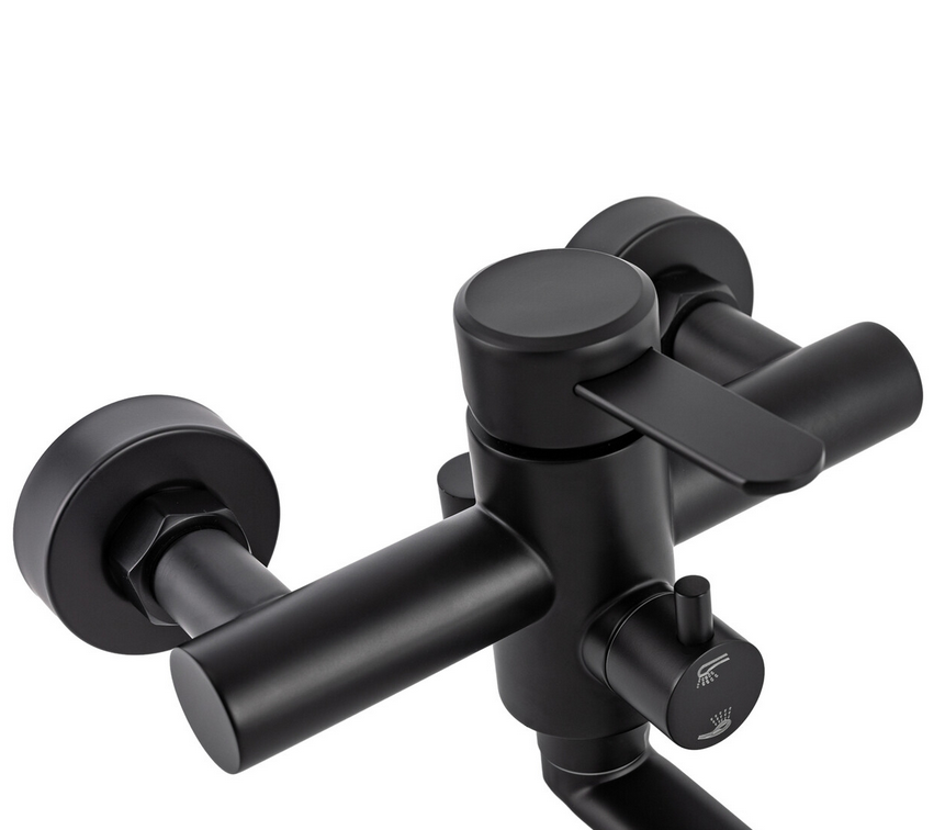 Küchenarmatur Wandmontage Wandmischbatterie mit Spritzpistole und 3 Wasserstrahlarten Küchenarmatur Spültischmischbatterie