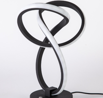 Moderne Nachttischlampe RGBW Spiral Tischlampe Touch Dimmbar 10-Farbiges Tischleuchte [Energieklasse E]