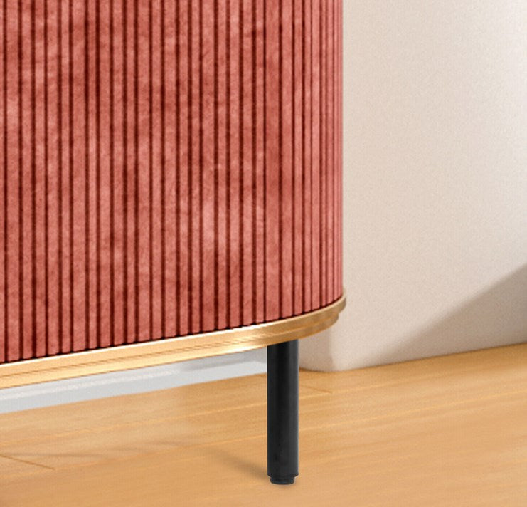 CNCEST Set von 4 Metallmöbel Füße Tischbeine Runde Möbelfüße für Sofa Couchtisch TV-Schrank Bett