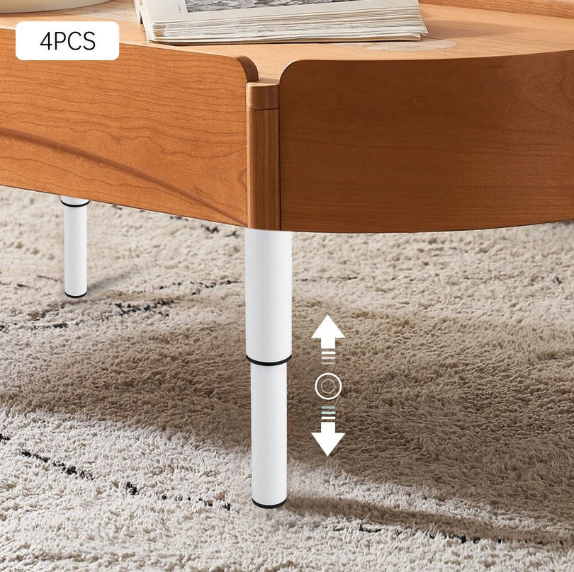 CNCEST Set von 4 Metallmöbel Füße Tischbeine Runde Möbelfüße für Sofa Couchtisch TV-Schrank Bett