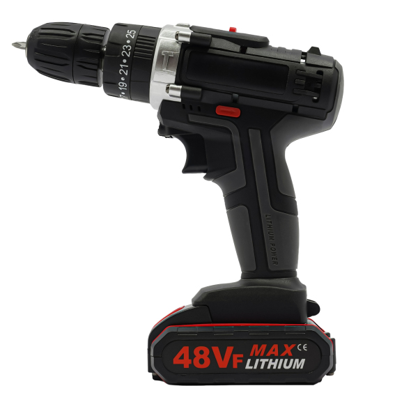 CNCEST 21V 1450 U/min Akkuschrauber Set Akku Bohrschrauber Akkubohrer Bohrmaschine mit 2 Batteries LED Licht