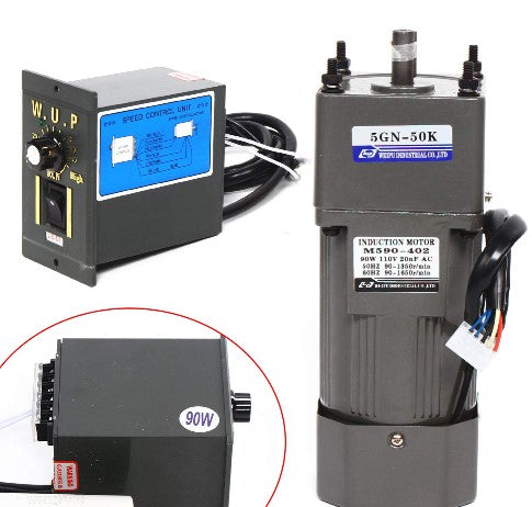 90W 220V 50K 27U/min Getriebemotor Elektromotor Wechselstrom Drehmomente mit Drehzahlregler