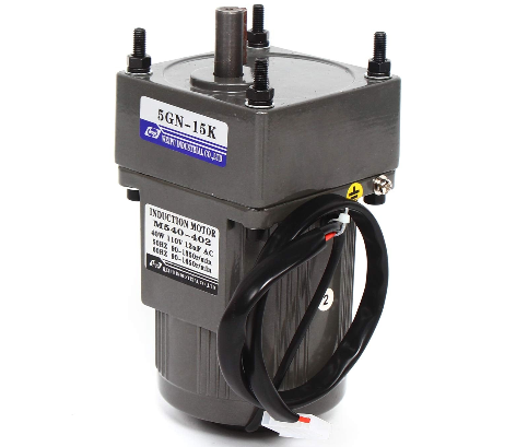 40W 220V Getriebemotor Elektromotor Wechselstrom mit Drehzahlregler, 1:15(15K), 9U/min