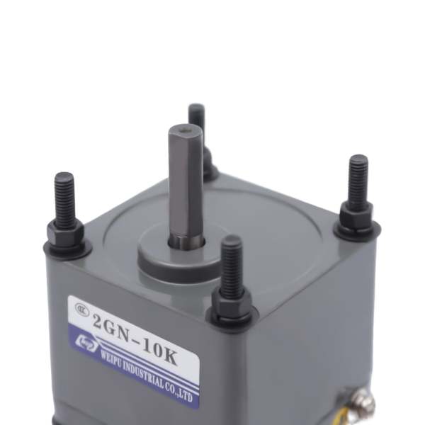 Getriebemotor 220V 40W Einphasiger 220V AC-Getriebemotor (90W) Mit Drehzahlregler – Stufenlos 0–68 U/min, 1400 U/min Leerlauf, Leise, Alugehäuse – Für Förderbänder, Maschinenbau, Industrie