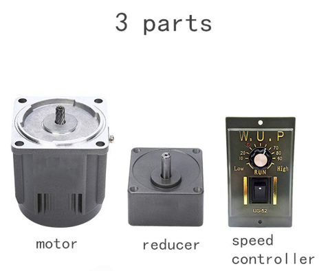 120W 5K Einstellbar Gear Motor Elektromotor Getriebemotor Drehzahlregler