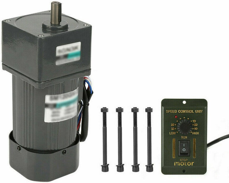 120W 5K Einstellbar Gear Motor Elektromotor Getriebemotor Drehzahlregler