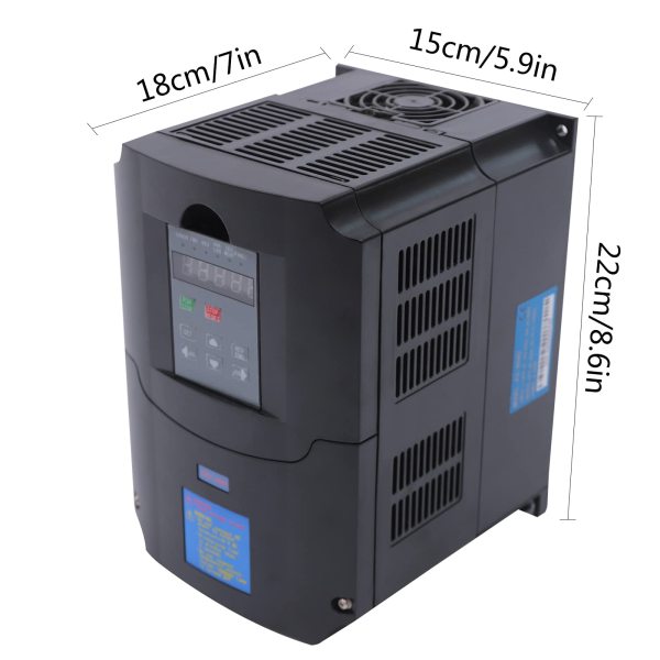 4KW Frequenzumrichter 5HP VFD Variable Frequency Driver für Spindelmotor Bohrmaschine CNC HVAC Drehmaschine