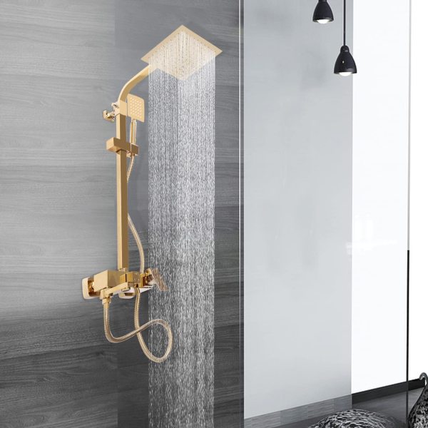 CNCEST Duschset Duscharmatur Regendusche Mixer Mit Handbrause