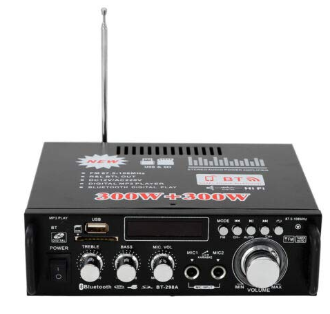 600 W HiFi-Stereoverstärker Bluetooth Digitaler Leistungsverstärker FM Audio