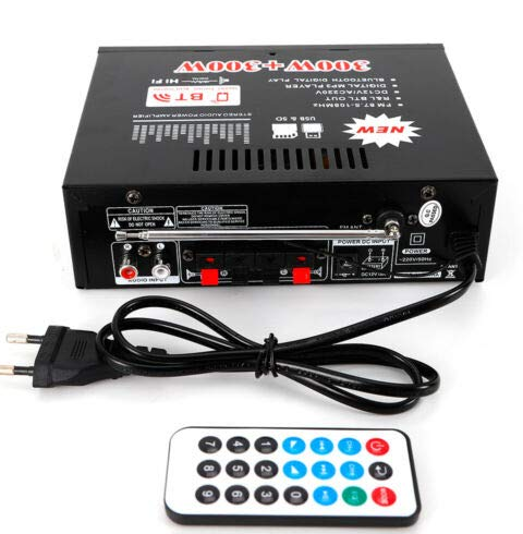 600 W HiFi-Stereoverstärker Bluetooth Digitaler Leistungsverstärker FM Audio