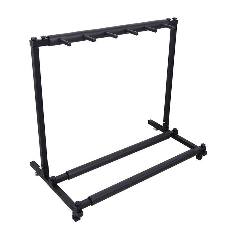 5-Fach Gitarrenständer, Multifunktion Gitarrenhalter Universal Mehrfachständer Gitarrenstaender Metallgitarren