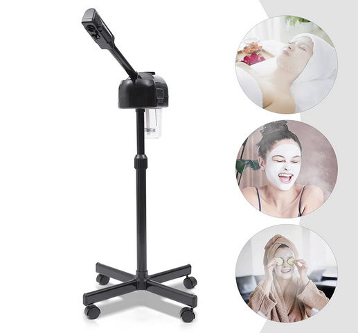 Gesichtssauna Vapozon Gesichtsdampfer Kosmetikstudio Verdampfer Vapozon Salon Ozone Bedampfer Dampfgerät LCD Bedienfeld