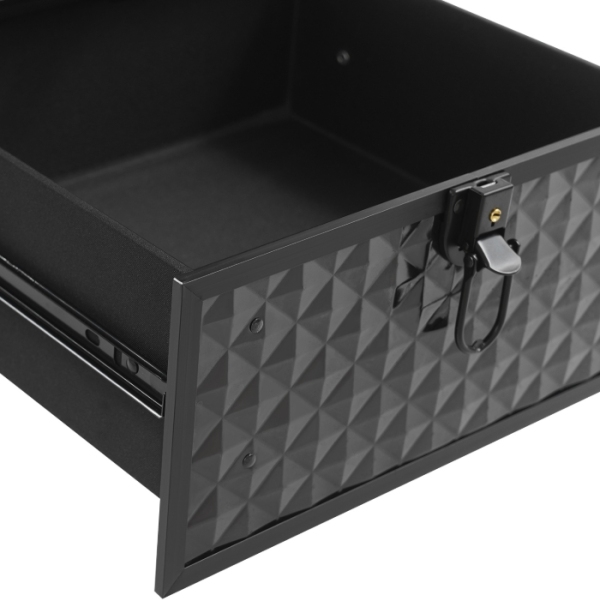 Aufbewahrungsbox für Maskenbildner mit Schublade, Make-up-Rollerbox - Black Water Cube Aufbewahrungsbox für Maskenbildner mit Schublade, Make-up-Rollerbox - Black Water Cube